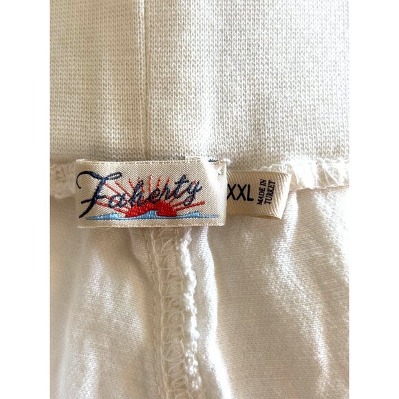 Faherty Arlie Day Jogger Pants Size XXXL Linen Tencel Blend White PullOn Pockets - Picture 7 of 9